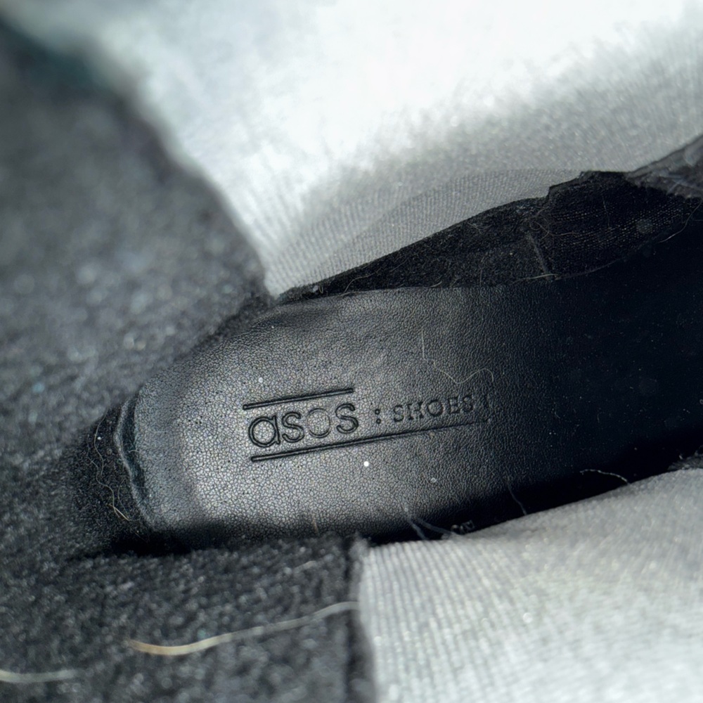 ASOS Glittery Silver Ankle Boots size 8.5 - Picture 6 of 8